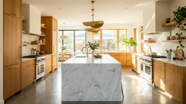 island and kitchen
